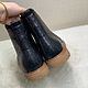 Order High-top boots, ostrich leather, dark blue!. SHOES&BAGS. Livemaster. . Boots Фото №3