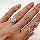 Золотое кольцо Сердце с бриллиантами. Кольцо на весь палец. FROLOF JEWELRY. Ярмарка Мастеров.  Фото №4