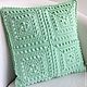 Кружевная наволочка на подушку "Весна". Подушки. Knitbyrimma. Интернет-магазин Ярмарка Мастеров.  Фото №2