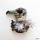 Brutal brooch ' Vulture». Men's brooch, Brooches, Moscow,  Фото №1