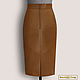 Pencil skirt 'Junia II' from natural. leather/suede (any color). Skirts. Elena Lether Design. My Livemaster. Фото №4