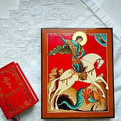 Картины и панно handmade. Livemaster - original item St. George . Hand painted icon.. Handmade.