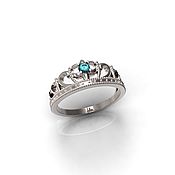 Украшения handmade. Livemaster - original item Princess Crown Ring in 925 Sterling Silver (K7). Handmade.