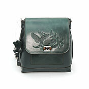 Сумки и аксессуары handmade. Livemaster - original item Backpacks: Bag backpack women`s leather green Green P53-1-131. Handmade.