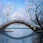 Картины и панно handmade. Livemaster - original item "Winter silence" Winter landscape. Oil painting. Handmade.