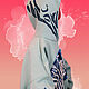 Order Warm Hoodie Oversize mint color zebra Hand embroidery Sweatshirt. Karina-bro. Livemaster. . Sweatshirts Фото №3