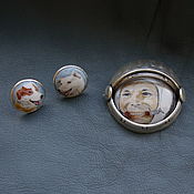 Украшения handmade. Livemaster - original item Jewelry sets: Brooch and earrings - Let`s go!. Handmade.
