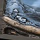 Картина-барельеф "Город в горах", объемная картина на стену, Картины, Москва,  Фото №1