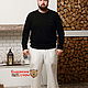 White linen trousers. Mens pants. Slavyanskie uzory. Online shopping on My Livemaster.  Фото №2