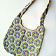 Bag: Bag knitted African flower beige cotton. Sacks. Lace knitting workshop. Lidiya.. My Livemaster. Фото №4
