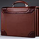 Crocodile leather briefcase, hand-assembled IMA0990K. Brief case. CrocShop. My Livemaster. Фото №6
