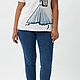 Винтаж: Футболка Marina Rinaldi, размеры: L, XL, 2XL. Футболки винтажные. Елена. Интернет-магазин Ярмарка Мастеров.  Фото №2