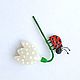 Brooch 'Cow on a snowdrop'. Brooches. ETNOMIR (ethnomir). Online shopping on My Livemaster.  Фото №2