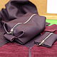 Cosmetic Bag Leather Purple Organizer Pencil Case Housekeeper Gift. Travel bags. BagsByKaterinaKlestova (kklestova). Online shopping on My Livemaster.  Фото №2