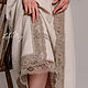 Darling linen cape with lace in beige tones. Robes. Delicate Clothing Store (Daria). My Livemaster. Фото №5