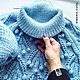 Sweater female Frosty grapes, hand-knitted, bumps, mohair. Sweaters. SIBERIA COOL (knitting & painting) (Siberia-Cool). My Livemaster. Фото №6