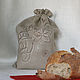 Bread storage bag with embroidery. Bags. irina-cross-stitch. My Livemaster. Фото №4