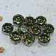 Rhinestones cubic Zirconia 8 mm Olive, Rhinestones, Solikamsk,  Фото №1