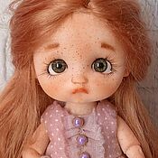 Текстильная кукла Геля с гардеробом