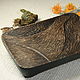 Тарелка из дерева с ручной резьбой Птичка, Хранение вещей, Красный Яр,  Фото №1