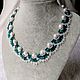Necklace Emerald. Necklace. handmade jewelry. Online shopping on My Livemaster.  Фото №2