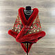 Pavlovo Posad shawl 'Ginger' with red fox fur, Shawls1, Moscow,  Фото №1