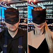 Активный отдых и развлечения handmade. Livemaster - original item Batman mask, black gaming mask, Satin Mafia mask. Handmade.