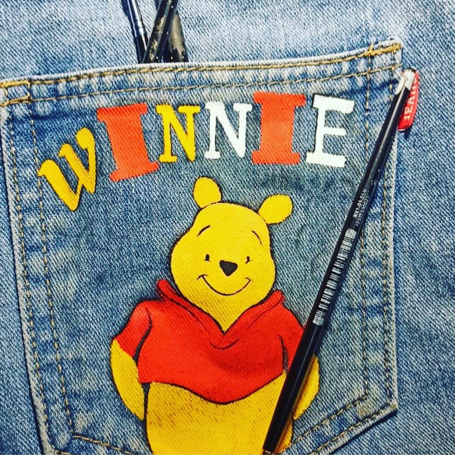 Роспись по ткани в интернет-магазине на Ярмарке Мастеров | Джинсы ...