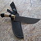 Knife 'Pchak' hh12mf ash hornbeam brass ' Akbar', Knives, Vorsma,  Фото №1
