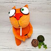 Куклы и игрушки handmade. Livemaster - original item Things are feline. Soft toy red cat Vasya Lozhkina. Handmade.