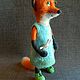 Fox felted in a sundress. Felted Toy. lilu. Online shopping on My Livemaster.  Фото №2