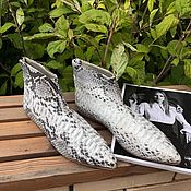 Обувь ручной работы handmade. Livemaster - original item The booties Python. Handmade.