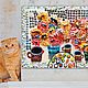 Order Unusual still life. A bright mosaic picture, a panel on the wall. House of the Sun (irina-bast). Livemaster. . Pictures Фото №3