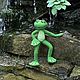 frog, Felted Toy, Moscow,  Фото №1