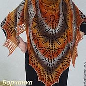 Аксессуары handmade. Livemaster - original item Grey shawl neck knitted with needles of 100% wool. Handmade.