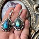 Earrings with bright blue Labradorites. Earrings. UNIQUE-LIT. My Livemaster. Фото №6