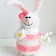 Knitted rabbit toy handmade gift Bunny knitted toys, Stuffed Toys, Zhukovsky,  Фото №1