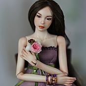 Фарфоровая шарнирная кукла "Диана"