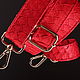 Red women's bag made of genuine python leather IMP0572R. Classic Bag. CrocShop. My Livemaster. Фото №5