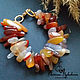A bracelet made of beads: Carnelian placer. Bead bracelet. Kati Jewelery. Online shopping on My Livemaster.  Фото №2