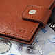 Standart genuine leather money clip (brown). Clamps. EZCASE - Leather Design Studio. My Livemaster. Фото №4