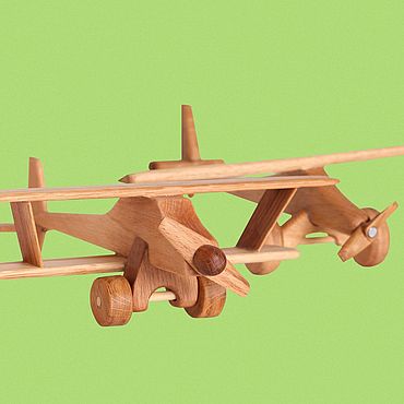 Для дома и интерьера ручной работы. Ярмарка Мастеров - ручная работа Самолёты из твёрдых пород древесины. Handmade.