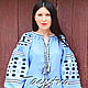  Блузка голубая с вышивкой, Блузки, Севастополь,  Фото №1