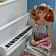 Piano with a banquette for dolls 1:6 (YoSD BJD, Barbie, etc.). Doll furniture. dreamstudiodoll. Online shopping on My Livemaster.  Фото №2