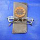 Leather eyeglass case case for glasses Wolf, Shopper, Ulyanovsk,  Фото №1