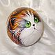 Cat ginger A La cats Kim Haskins Music ball tumbler, Toys, Zmeinogorsk,  Фото №1