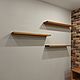 Floating shelf on a hidden mount made of solid beech. Shelves. WOODKITA. My Livemaster. Фото №4