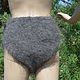 Knitted panties down 