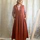 Сарафан на заказ из вельвета с карманами. Сарафаны. SVЭRO dress. Интернет-магазин Ярмарка Мастеров.  Фото №2