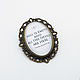Brooch with Shakespeare quote. Brooches. Linda (LKdesign). Online shopping on My Livemaster.  Фото №2